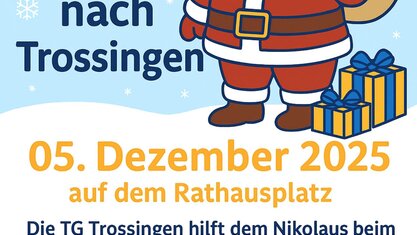 Nikolaus kommt nach Trossingen – Festliche Begegnung vor dem Rathaus